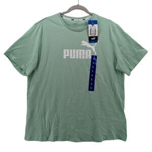 Puma Ultra Boyfriend Tshirt Mist Green Large Short Sleeve Tee Pullover Crew Neck